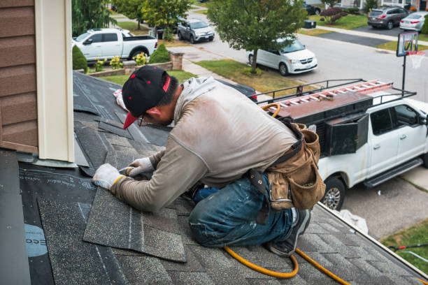 Professional Emergency Roof Repair technician working in Carversville, PA